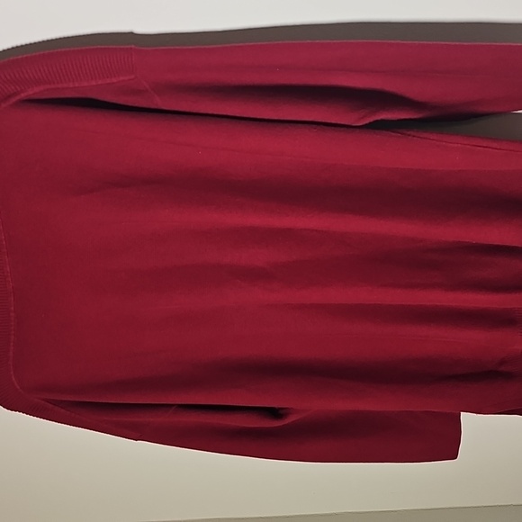 J. Jill Rich Red Knit Top, Size XL. boat Neck, 3/4 Sleeves. 100% Cotton - Picture 4 of 6